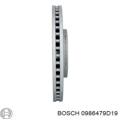 Диск гальмівний передній 0986479D19 Bosch