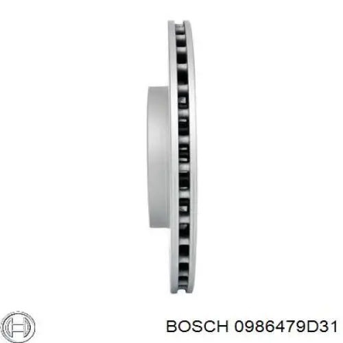 Диск гальмівний задній 0986479D31 Bosch