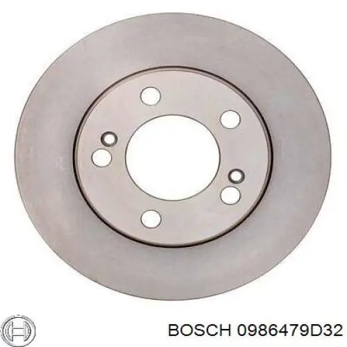 Диск гальмівний передній 0986479D32 Bosch