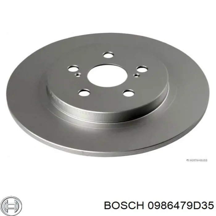 Гальмівні диски 0986479D35 Bosch
