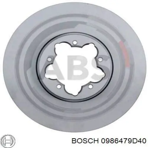 Диск переднього гальма Bosch 0986479D40 ціна, від 59.33 USD