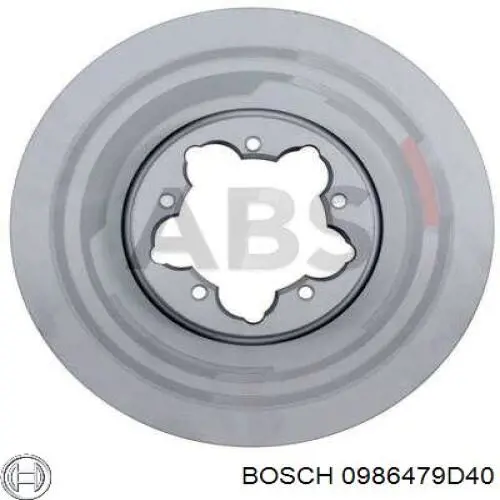 Купити 0986479D40 Bosch Ротор гальмівний