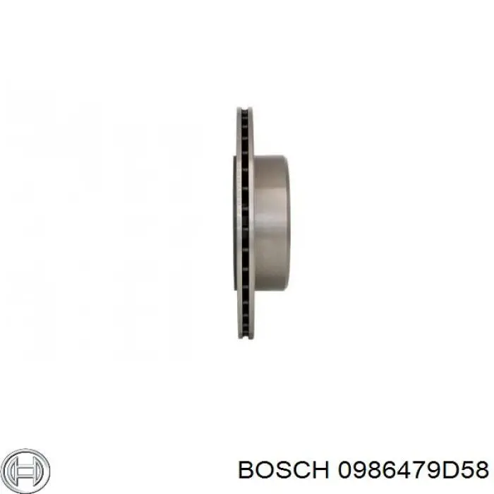 Диск гальмівний задній 0986479D58 Bosch