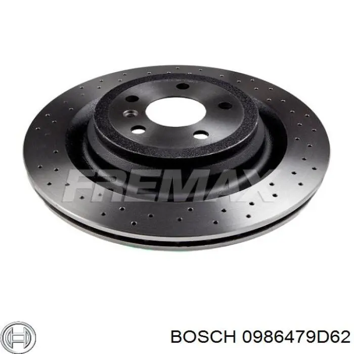 Купити 0986479D62 Bosch Диск заднього гальма