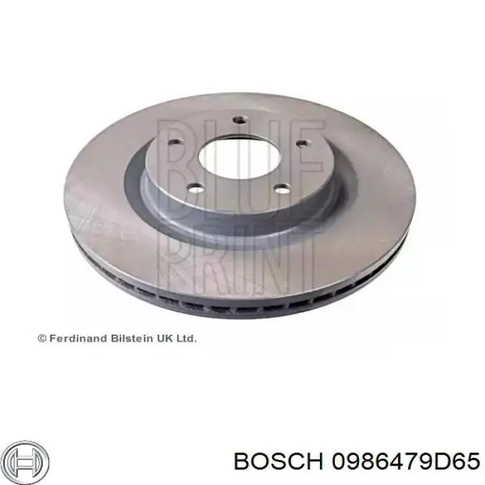 Гальмівні диски передні 0986479D65 Bosch