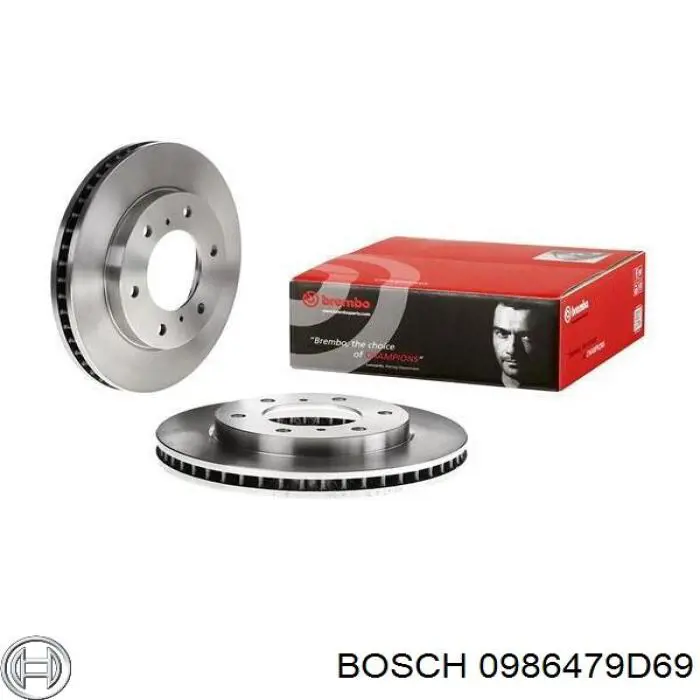 Диск гальмівний передній Bosch 0986479D69
