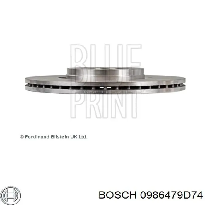 Купити 0986479D74 Bosch Ротор гальмівний