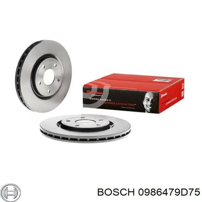 Гальмівні диски передні 0986479D75 Bosch