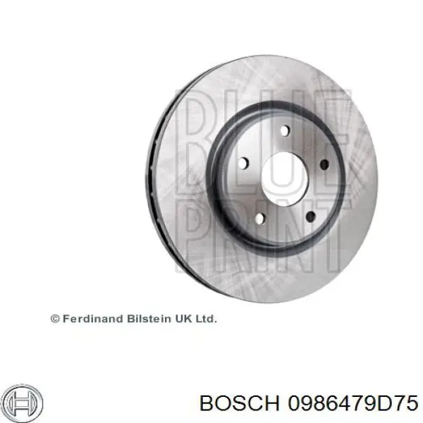 Диск гальмівний передній Bosch 0986479D75