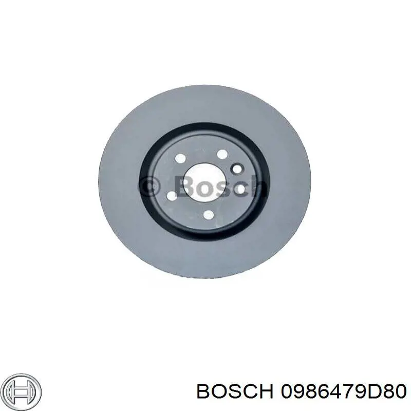 0986479D80 Bosch диск гальмівний задній