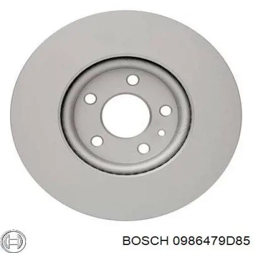 Диск гальмівний передній 0986479D85 Bosch