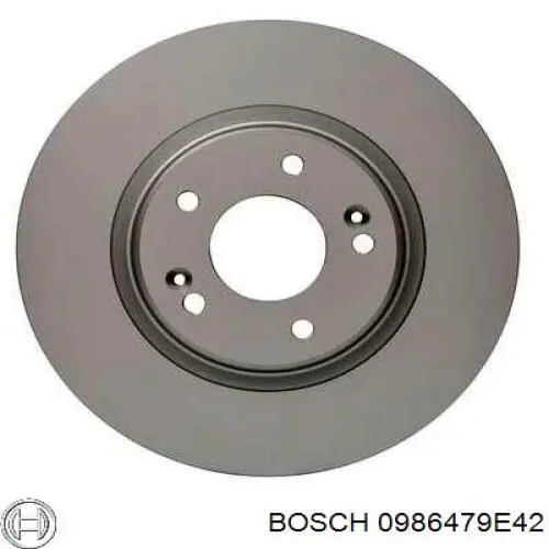 Диск гальмівний передній 0986479E42 Bosch