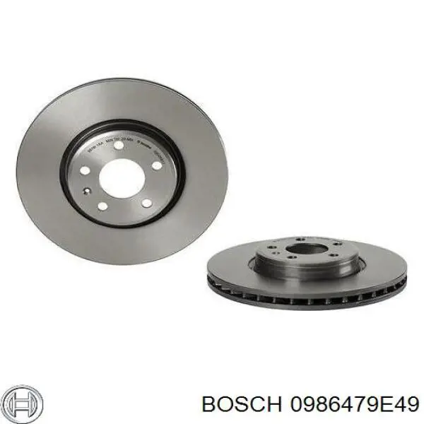 Гальмівні диски передні 0986479E49 Bosch