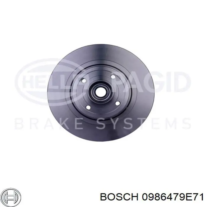 Гальмівні диски 0986479E71 Bosch