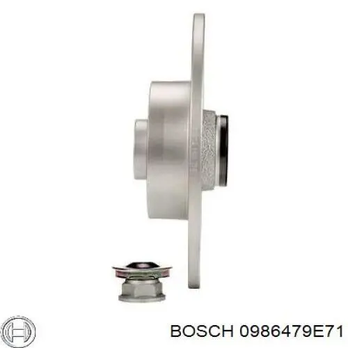 Диск гальмівний задній 0986479E71 Bosch