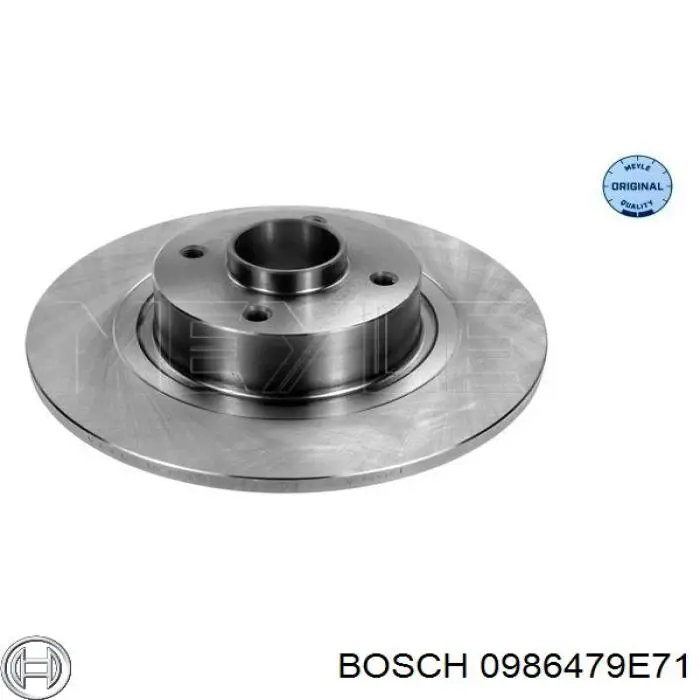 Купити 0986479E71 Bosch Диск заднього гальма