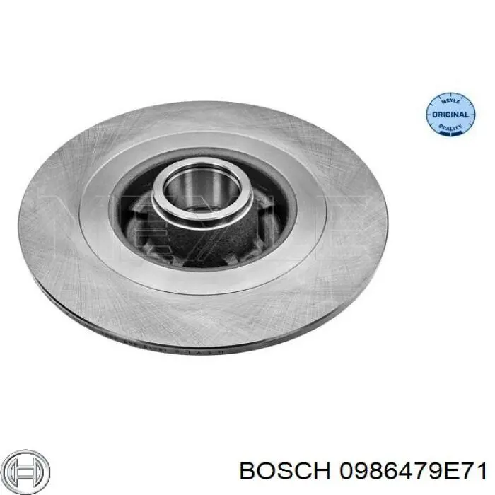 Гальмівні диски 0986479E71 Bosch