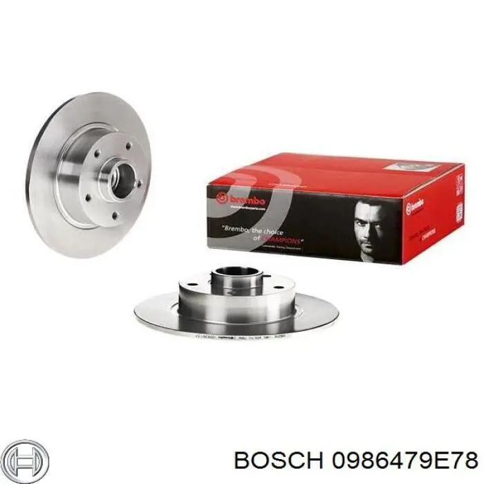 Гальмівні диски 0986479E78 Bosch