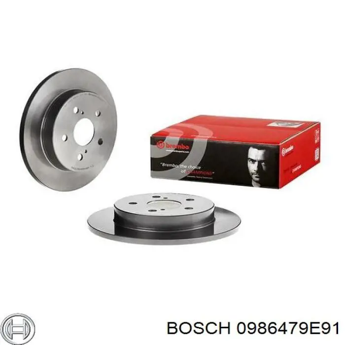 Диск гальмівний задній Bosch 0986479E91