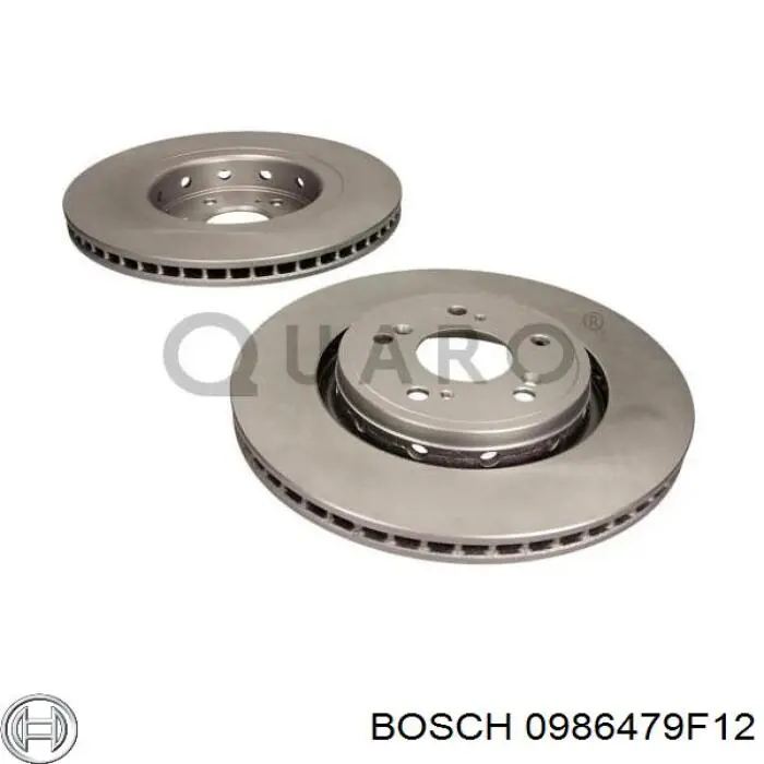 0986479F12 Bosch диск гальмівний передній