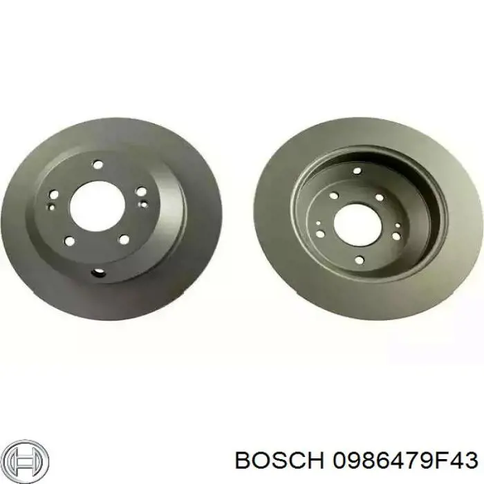 Диск гальмівний задній Bosch 0986479F43