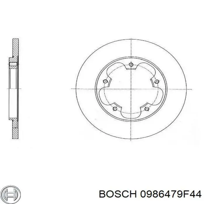 Гальмівні диски 0986479F44 Bosch