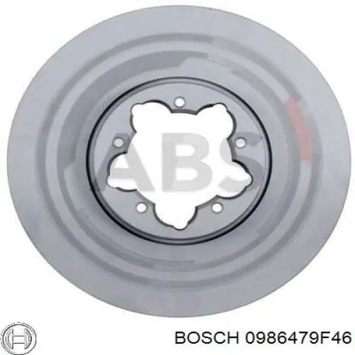 Диск переднього гальма Bosch 0986479F46 ціна, від 55.85 USD