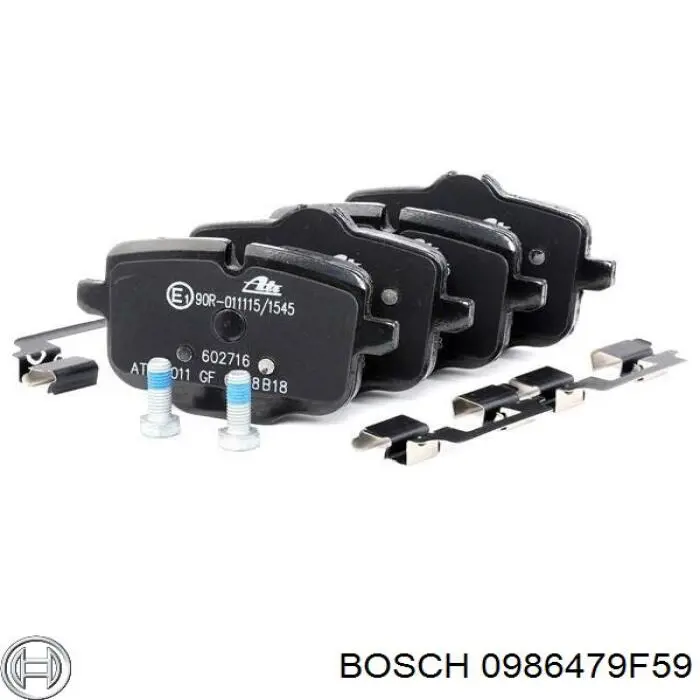 0986479F59 Bosch Гальмо дискове переднє