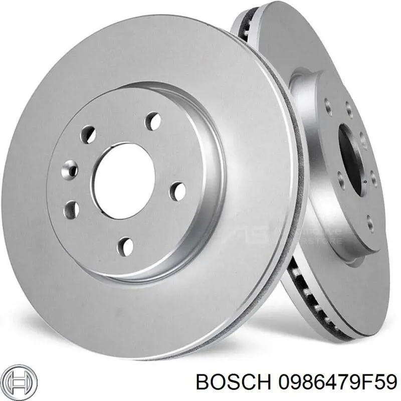 Диск гальмівний передній 0986479F59 Bosch