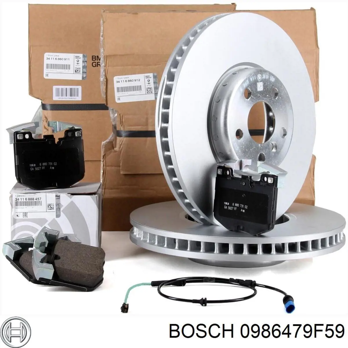 Диск переднього гальма Bosch 0986479F59 ціна, від 146.74 USD