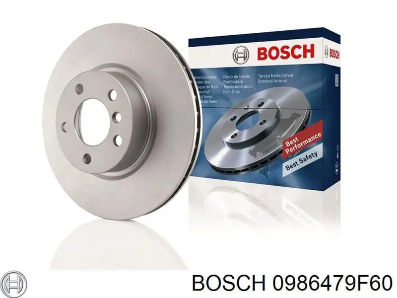 Диск гальмівний задній 0986479F60 Bosch