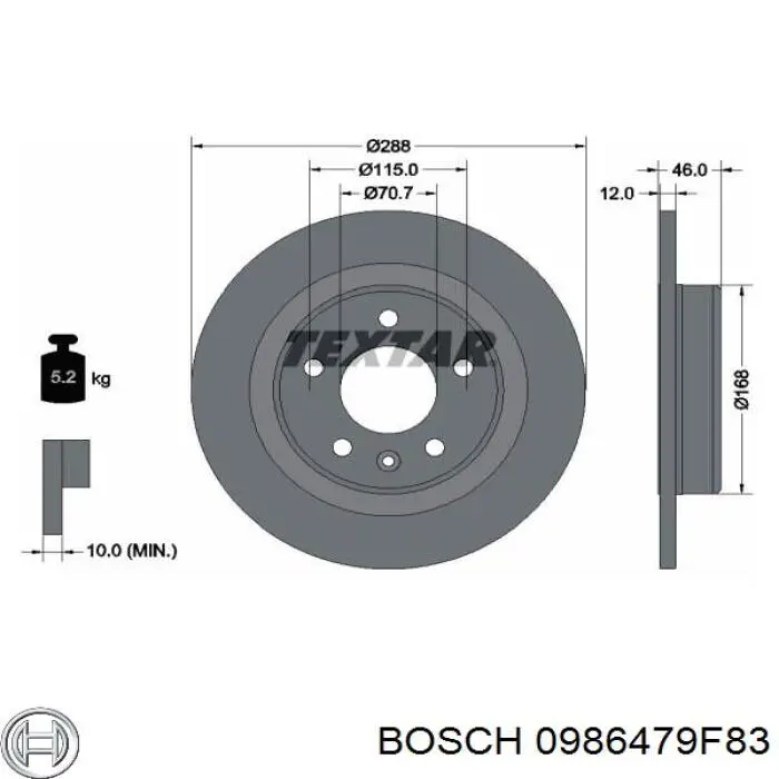  0986479F83 Bosch