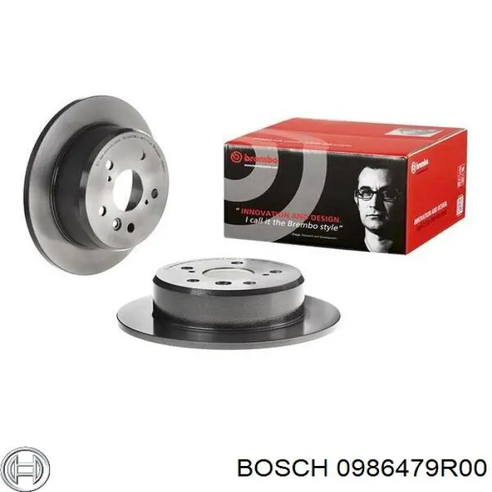 Купити 0986479R00 Bosch Диск заднього гальма
