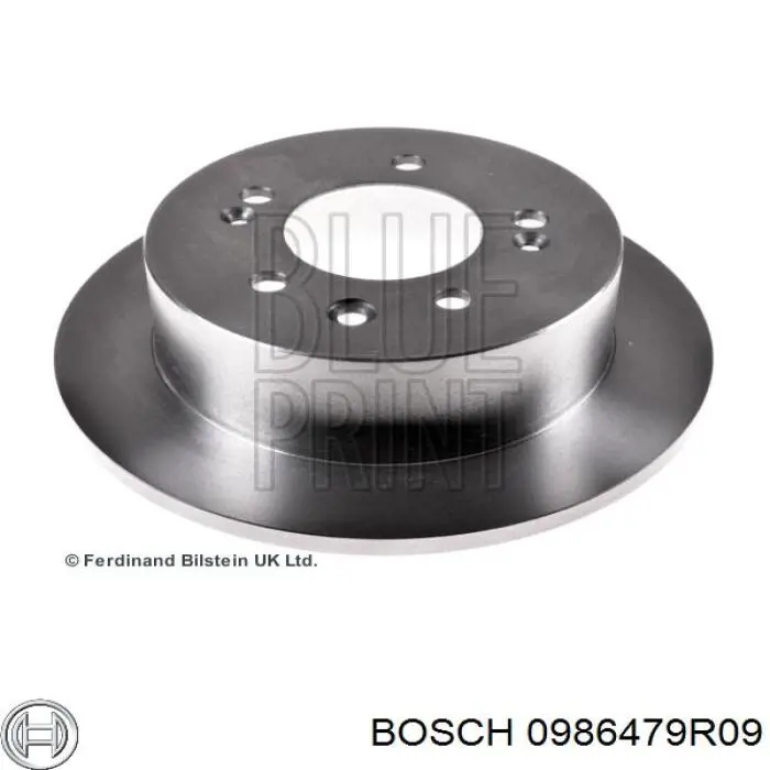 0986479R09 Bosch диск гальмівний задній