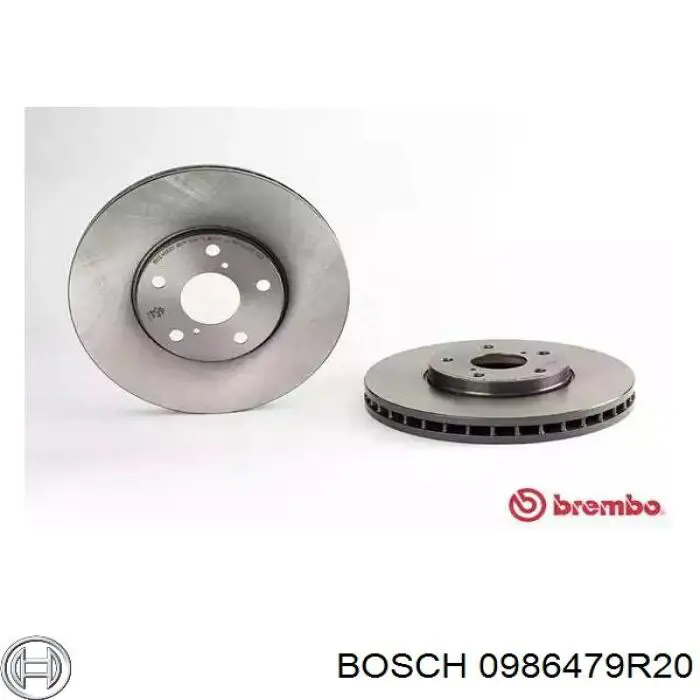 Купити 0986479R20 Bosch Ротор гальмівний