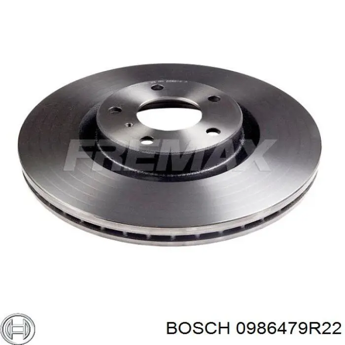 Гальмівні диски передні 0986479R22 Bosch