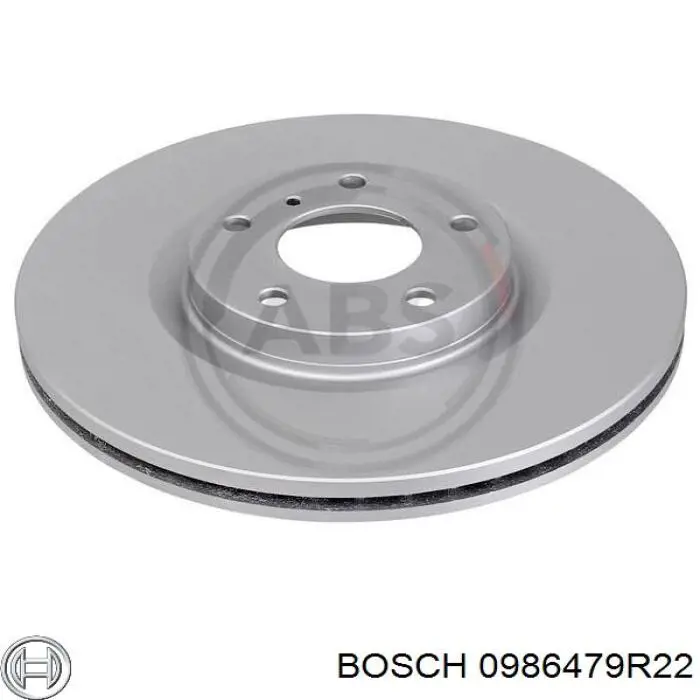 Диск гальмівний передній 0986479R22 Bosch