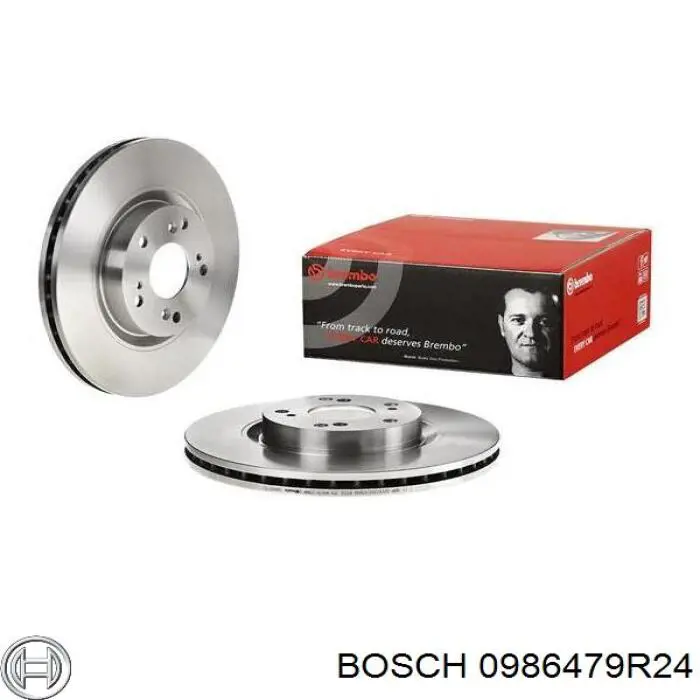 Гальмівні диски передні 0986479R24 Bosch