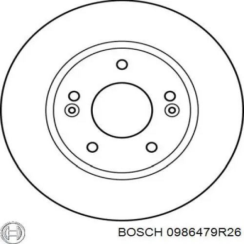 Купити 0986479R26 Bosch Ротор гальмівний