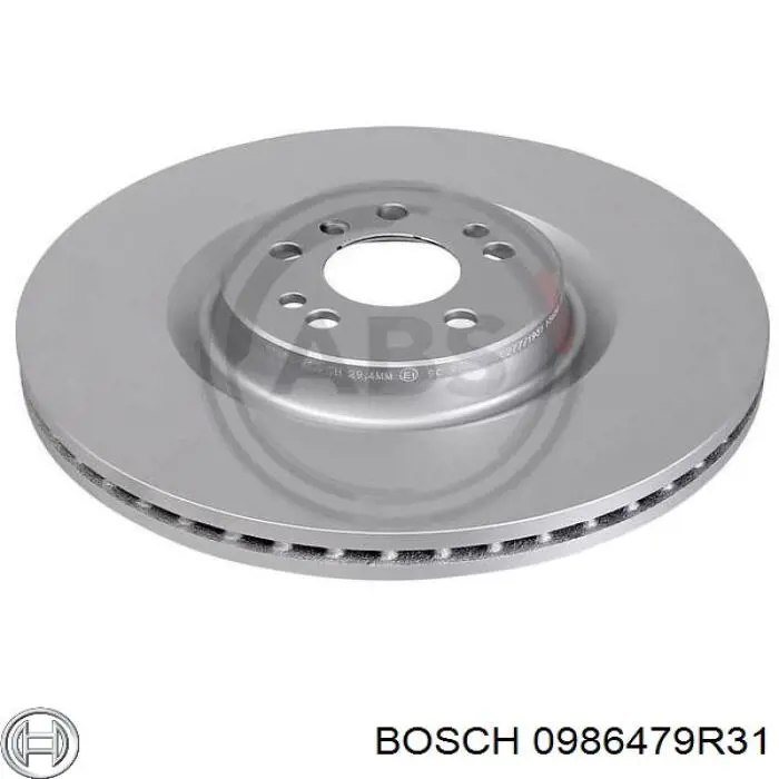 Диск гальмівний передній Bosch 0986479R31