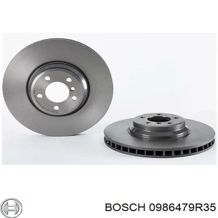 Диск переднього гальма Bosch 0986479R35 ціна, від 51.21 USD