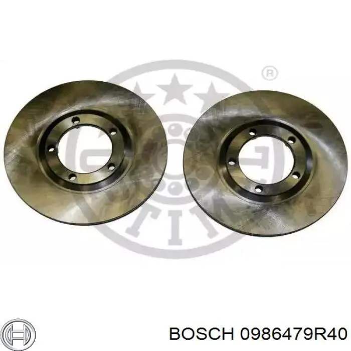 Диск гальмівний передній Bosch 0986479R40