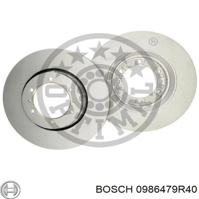 Диск гальмівний передній 0986479R40 Bosch