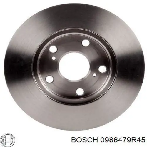 0986479R45 Bosch диск гальмівний передній