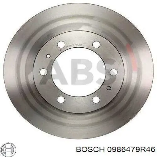 Диск переднього гальма Bosch 0986479R46 ціна, від 49.54 USD