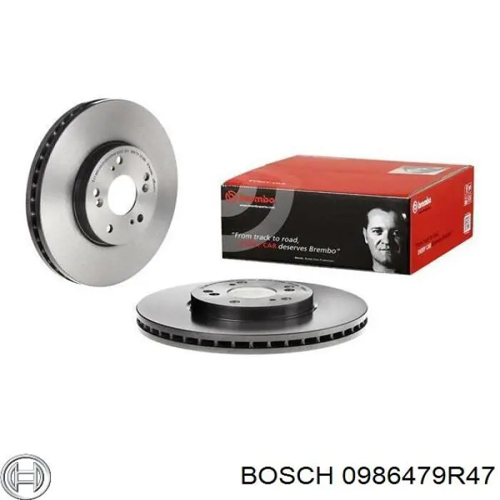 0986479R47 Bosch диск гальмівний передній