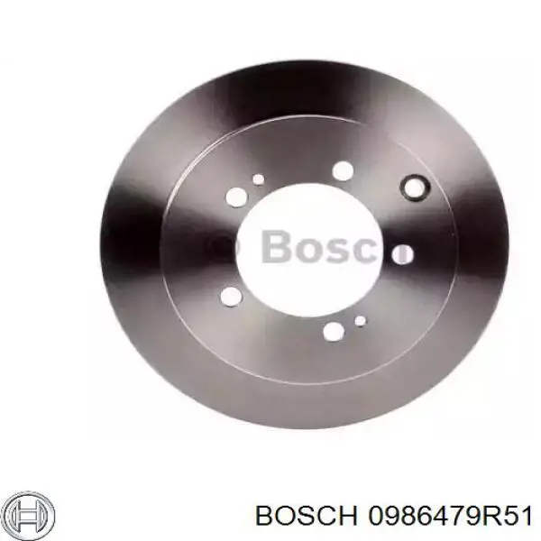 0986479R51 Bosch диск гальмівний передній