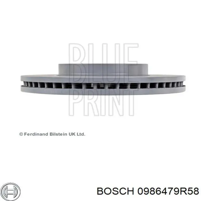 Гальмівні диски передні 0986479R58 Bosch