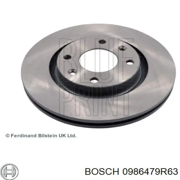 Диск переднього гальма Bosch 0986479R63 ціна, від 27.63 USD