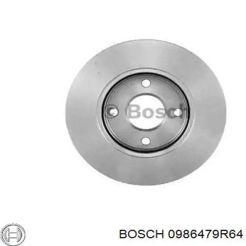 Гальмівні диски передні 0986479R64 Bosch